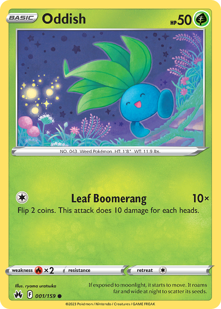 Oddish - 1/159 - Crown Zenith SWSH12PT5 - Common