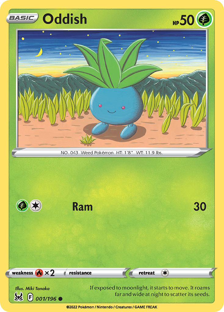 Oddish - 1/196 - Lost Origin SWSH11 - Common
