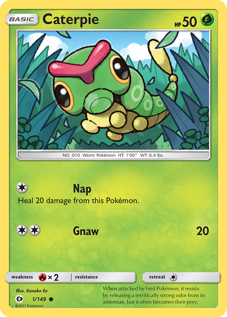 Caterpie - 1/149 - Sun & Moon SM1 - Common