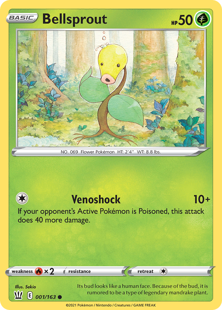 Bellsprout - 1/163 - Battle Styles SWSH5 - Common