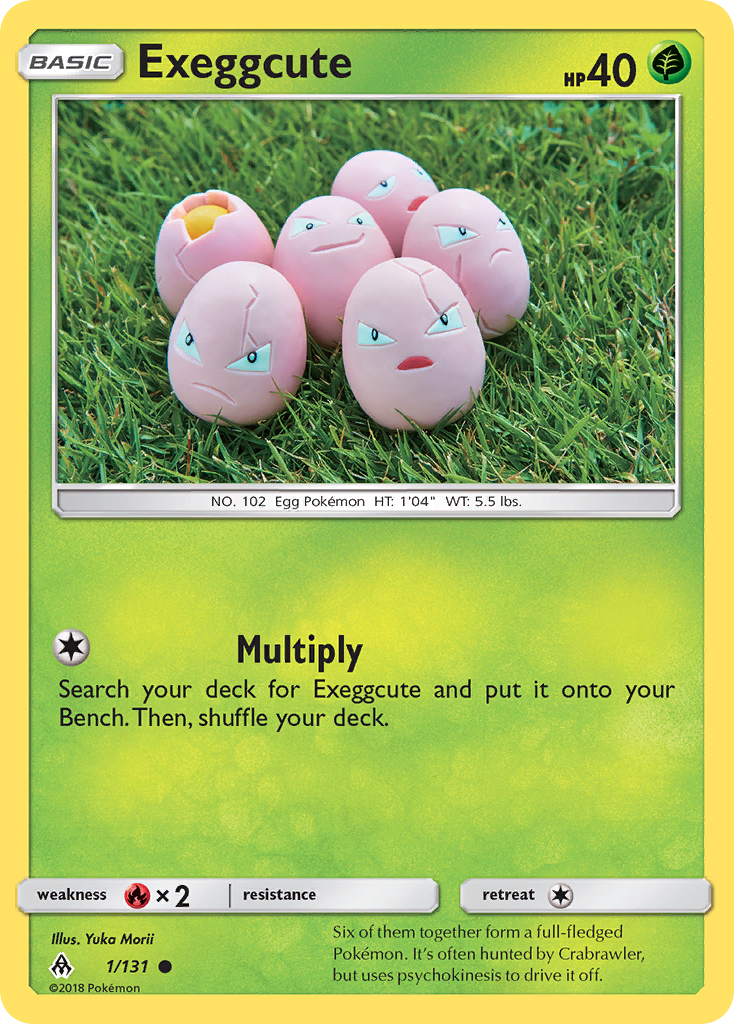 Exeggcute - 1/131 - Forbidden Light SM6 - Common