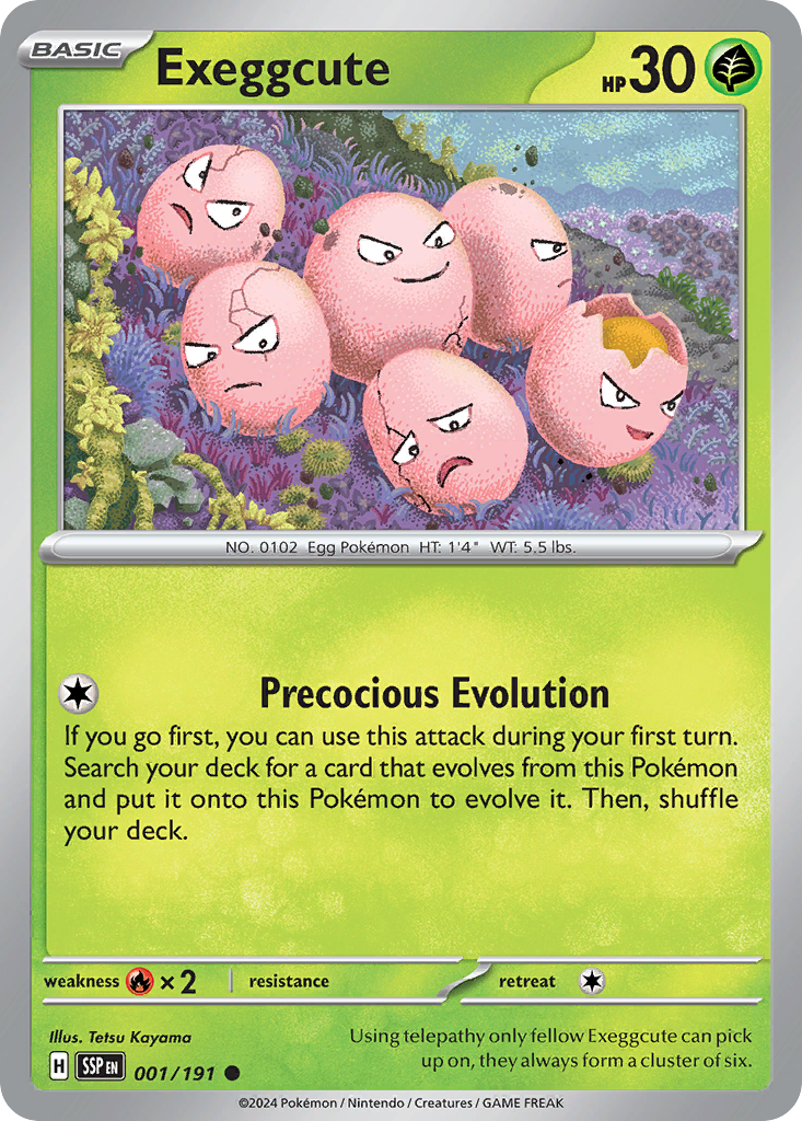 Exeggcute - 1/191 - Surging Sparks SV8 - Common