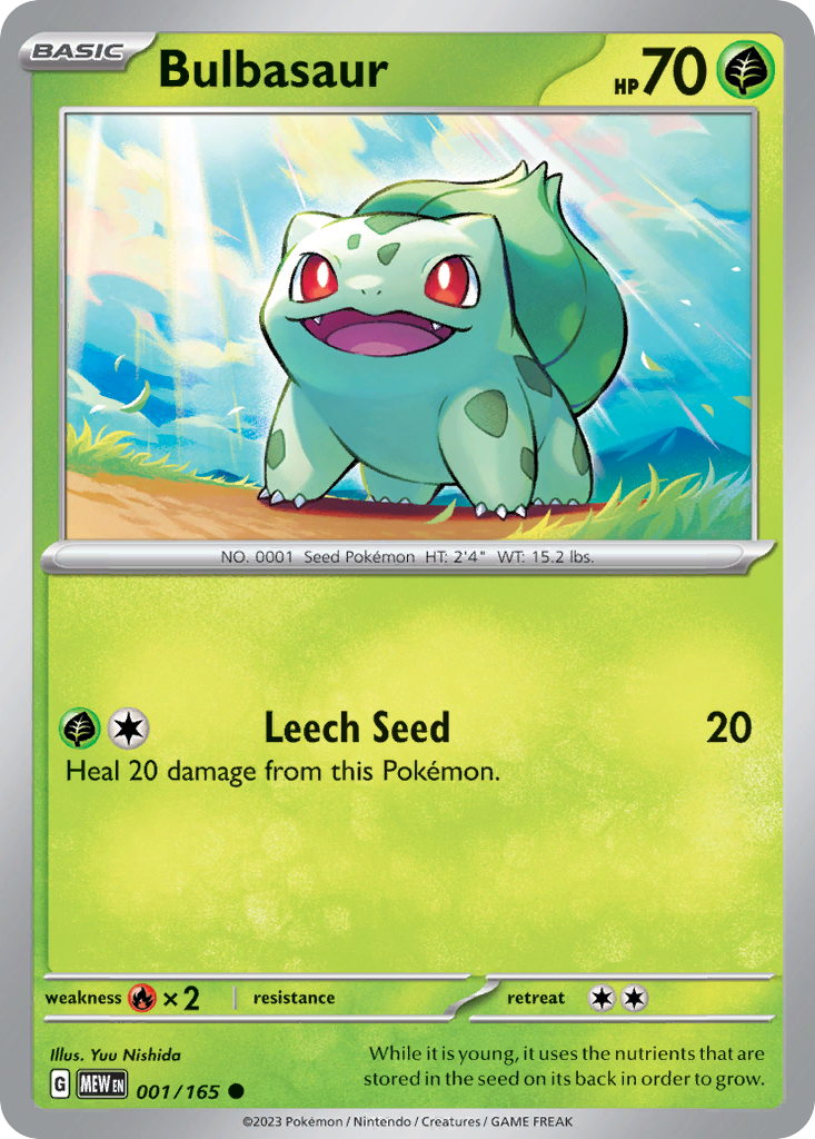 Bulbasaur - 1/165 - 151 SV3PT5 - Common
