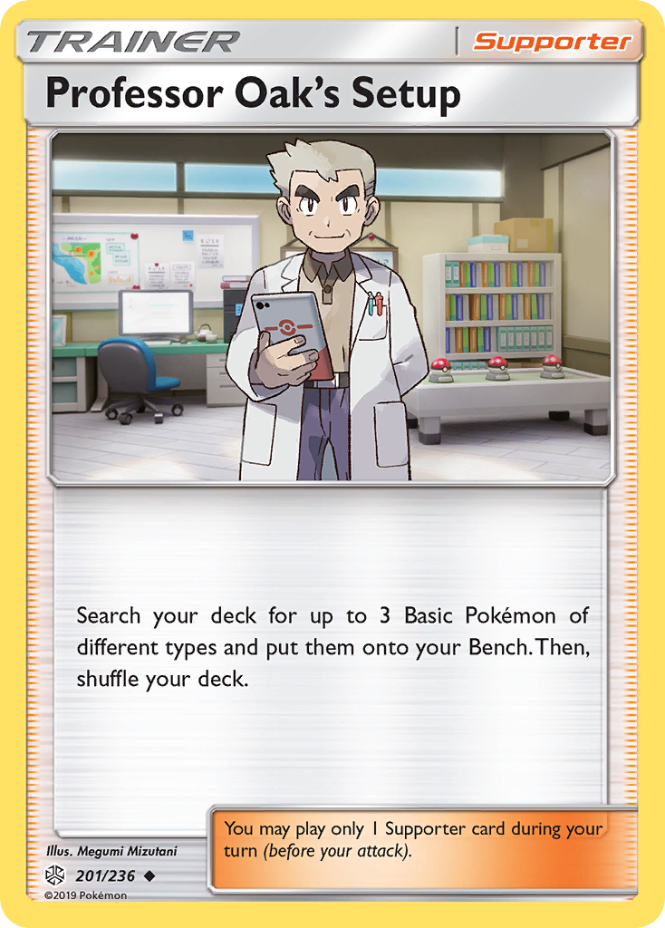 Professor Oak's Setup - 201/236 - Cosmic Eclipse SM12 - Uncommon