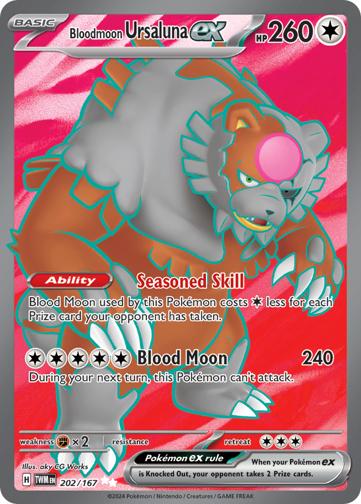 Bloodmoon Ursaluna ex - 202/167 - Twilight Masquerade SV6 - Ultra Rare