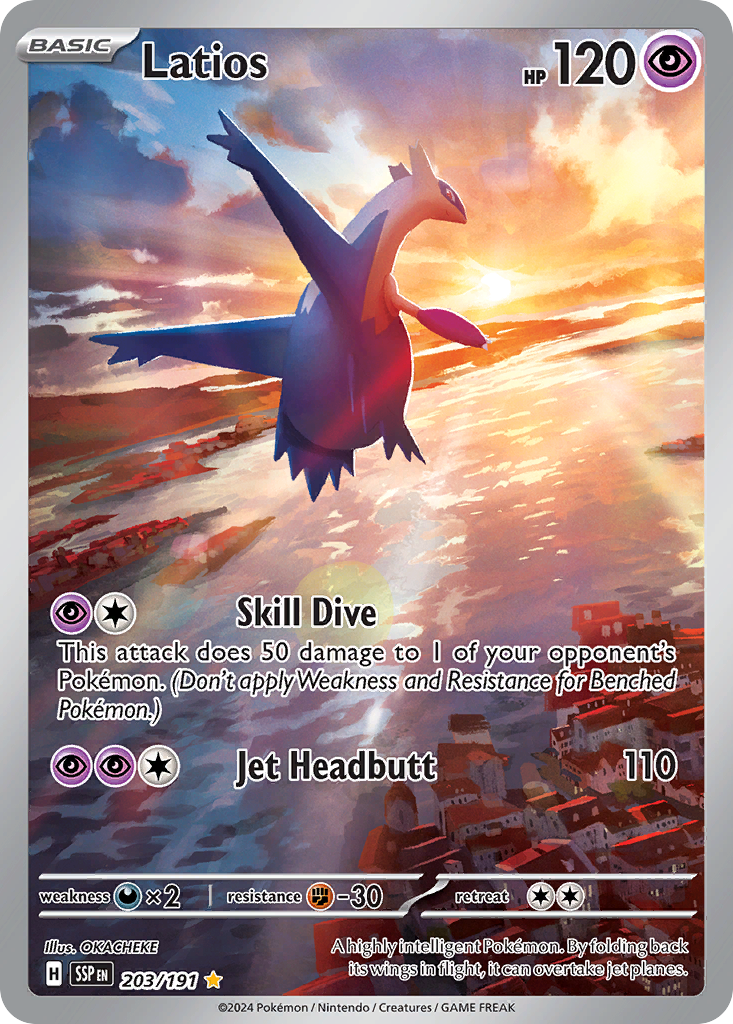 Latios - 203/191 - Surging Sparks SV8 - Illustration Rare