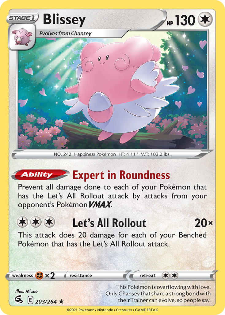 Blissey - 203/264 - Fusion Strike SWSH8 - Rare