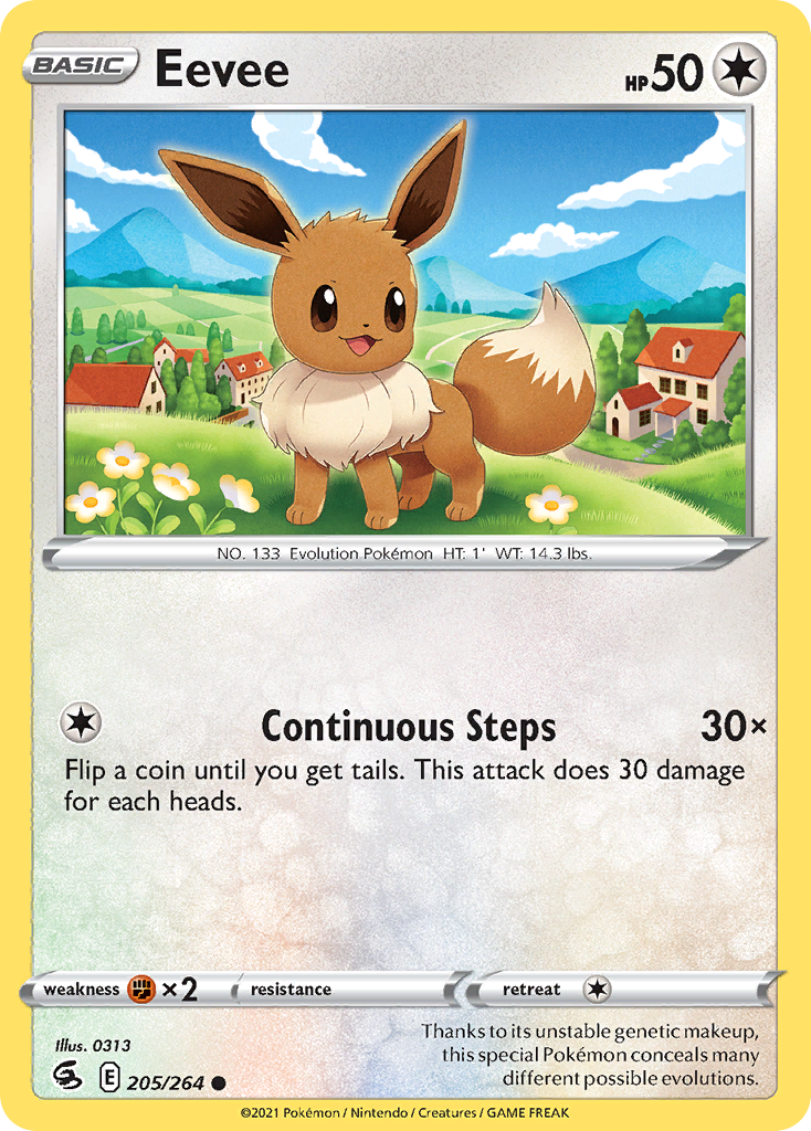 Eevee - 205/264 - Fusion Strike SWSH8 - Common