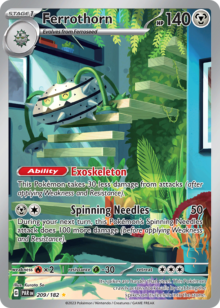Ferrothorn - 209/182 - Paradox Rift SV4 - Illustration Rare