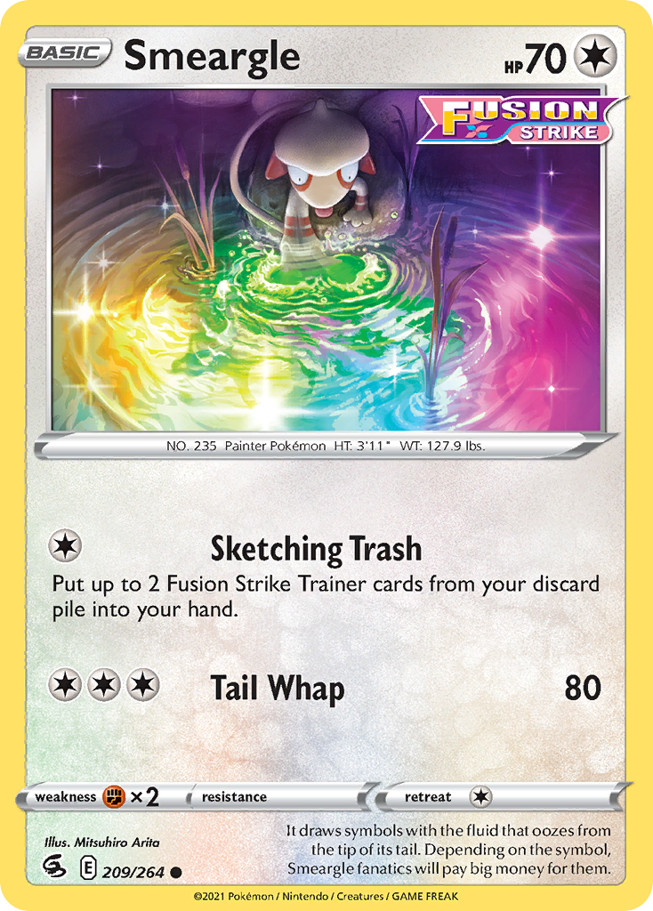 Smeargle - 209/264 - Fusion Strike SWSH8 - Common