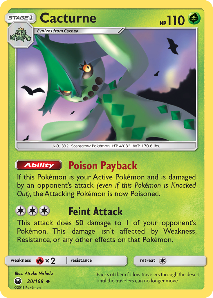 Cacturne - 20/168 - Celestial Storm SM7 - Uncommon