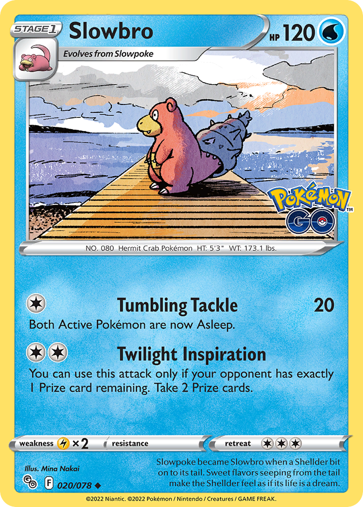 Slowbro - 20/78 - Pokémon GO PGO - Uncommon
