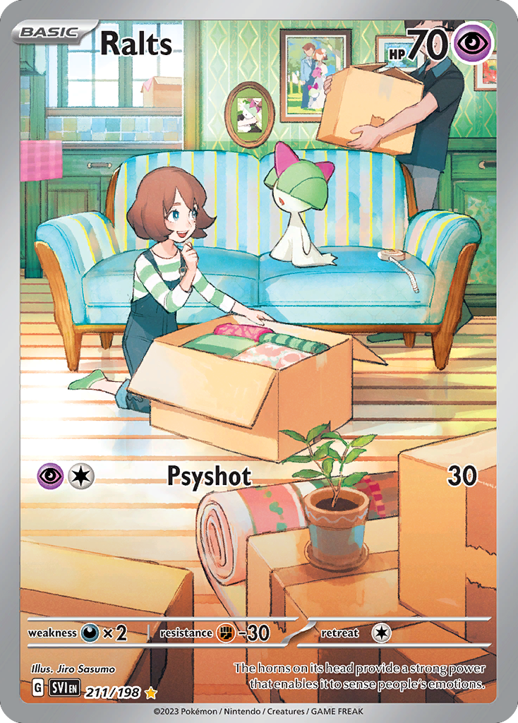 Carta Pokémon Ralts de Scarlet & Violet #211