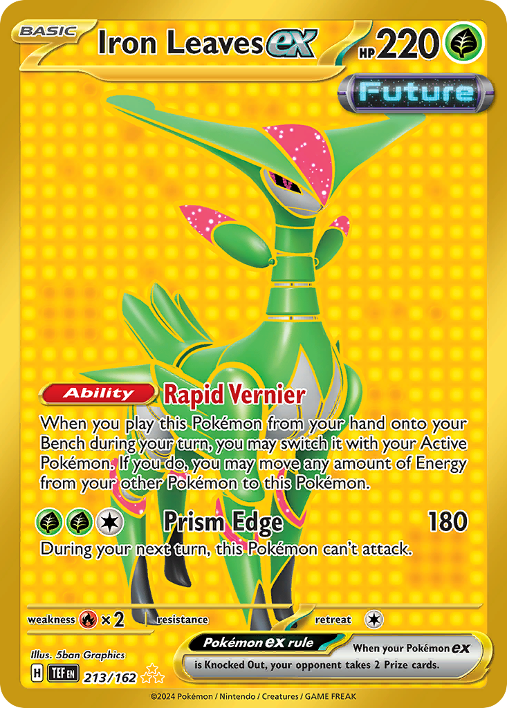Iron Leaves ex - 213/162 - Temporal Forces SV5 - Hyper Rare