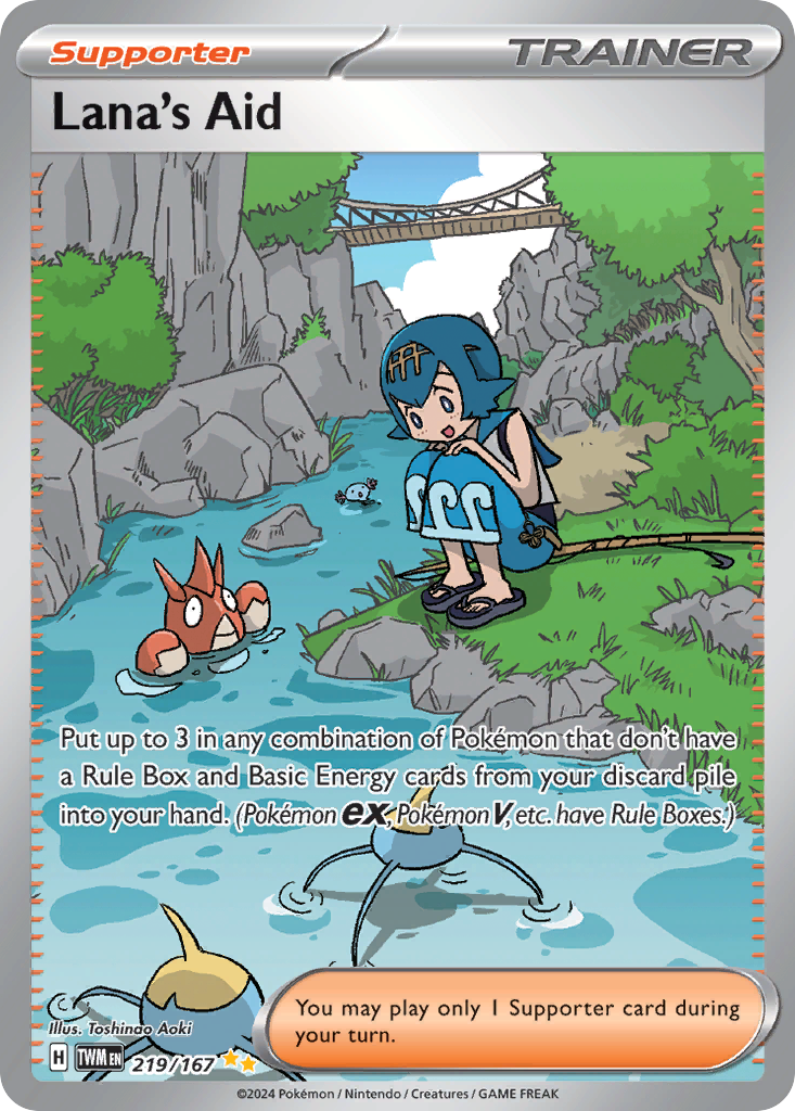 Carta Pokémon Lana's Aid de Twilight Masquerade #219