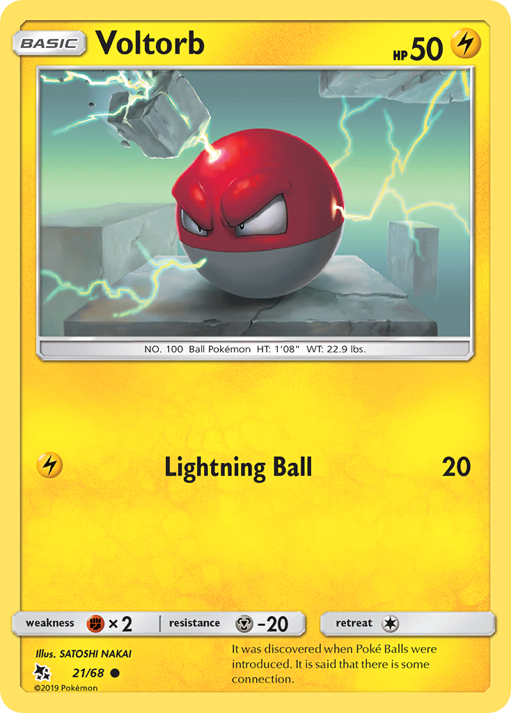 Voltorb - 21/68 - Hidden Fates SM115 - Common