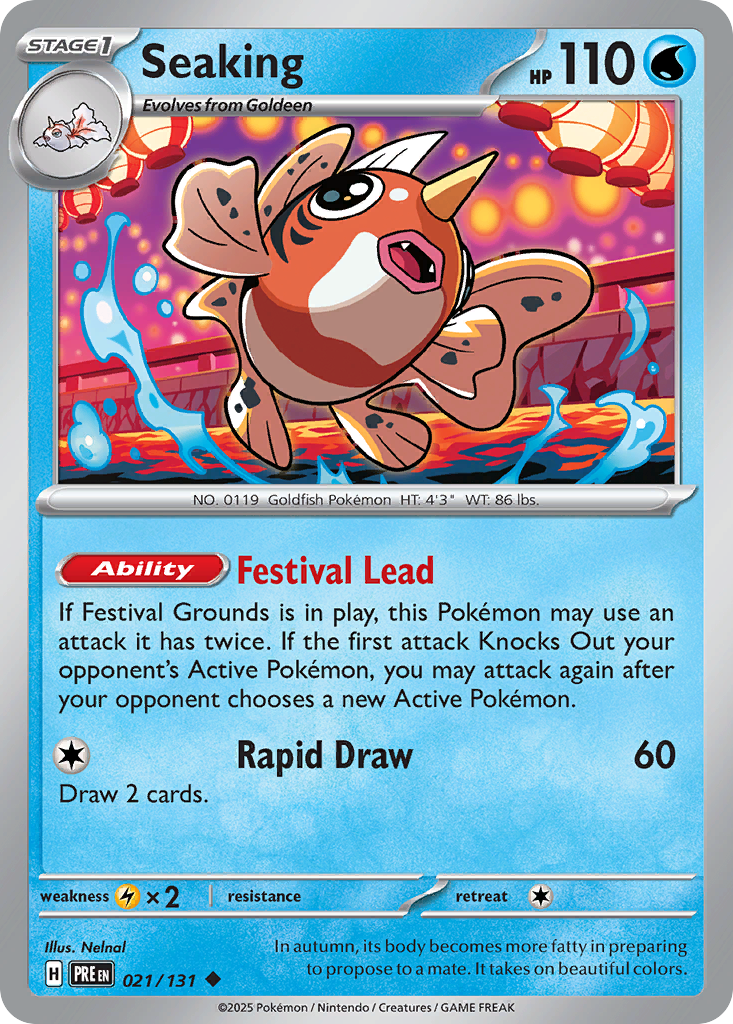 Seaking - 21/131 - Prismatic Evolutions SV8PT5 - Uncommon