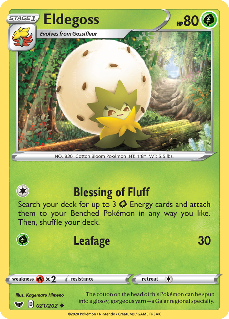 Eldegoss - 21/202 - Sword & Shield SWSH1 - Uncommon
