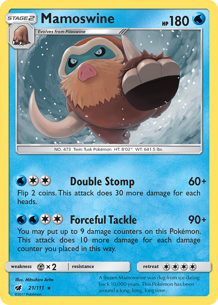 Mamoswine - 21/111 - Crimson Invasion SM4 - Rare