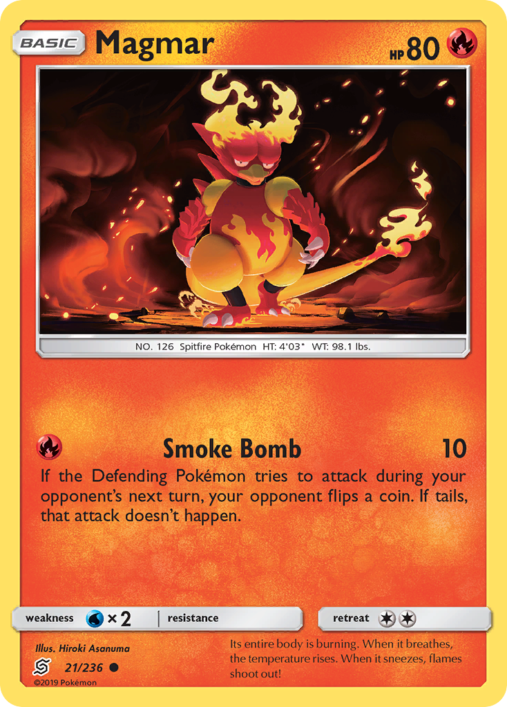 Magmar - 21/236 - Unified Minds SM11 - Common
