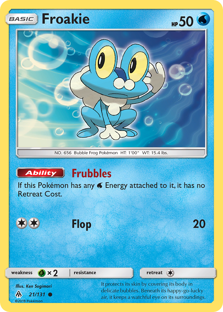 Froakie - 21/131 - Forbidden Light SM6 - Common