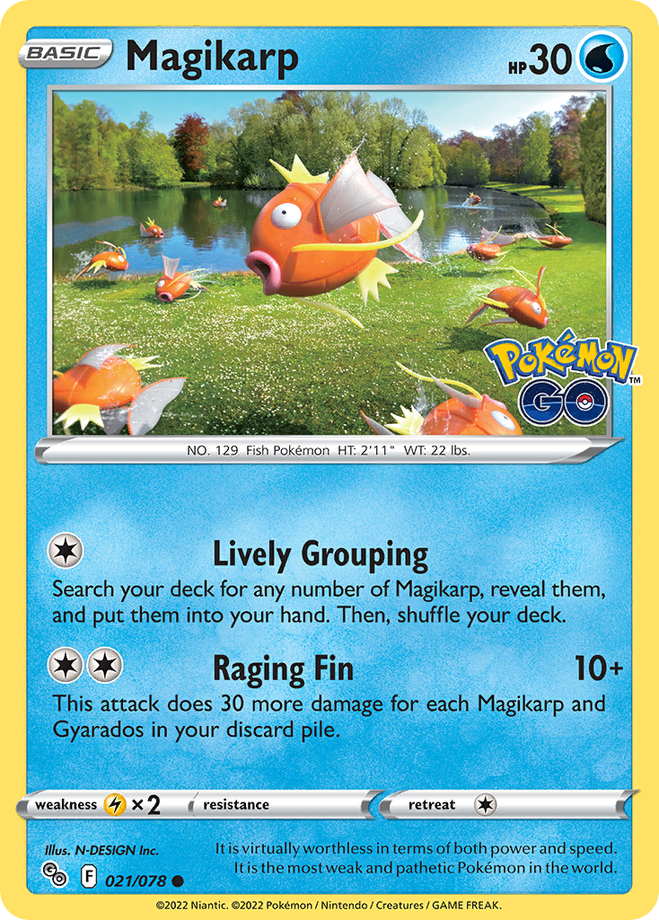 Magikarp - 21/78 - Pokémon GO PGO - Common
