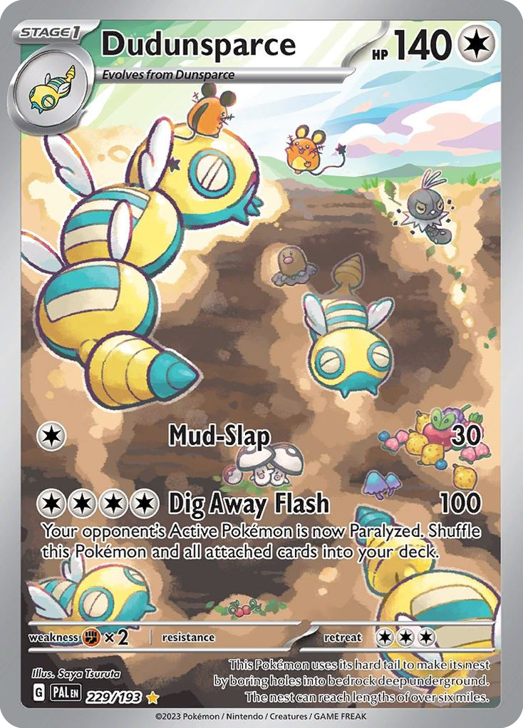 Dudunsparce - 229/193 - Paldea Evolved SV2 - Illustration Rare