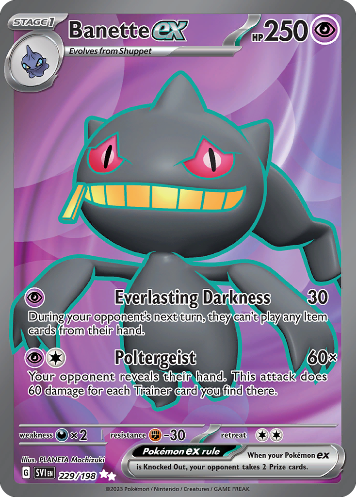 Banette ex - 229/198 - Scarlet & Violet SV1 - Ultra Rare