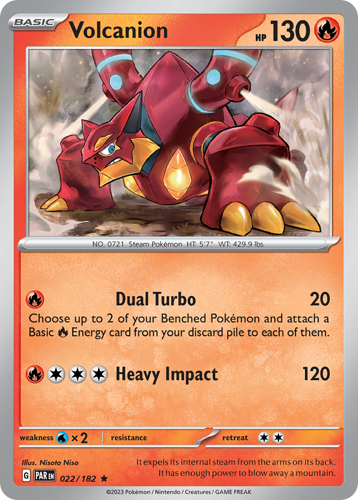 Volcanion - 22/182 - Paradox Rift SV4 - Rare