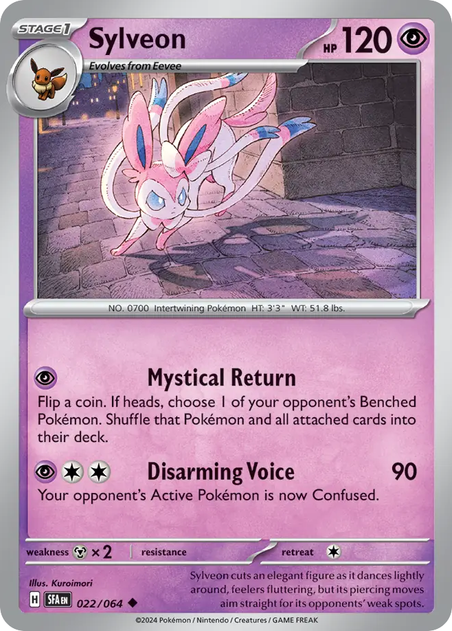 Sylveon - 22/64 - Shrouded Fable SV6PT5 - Uncommon