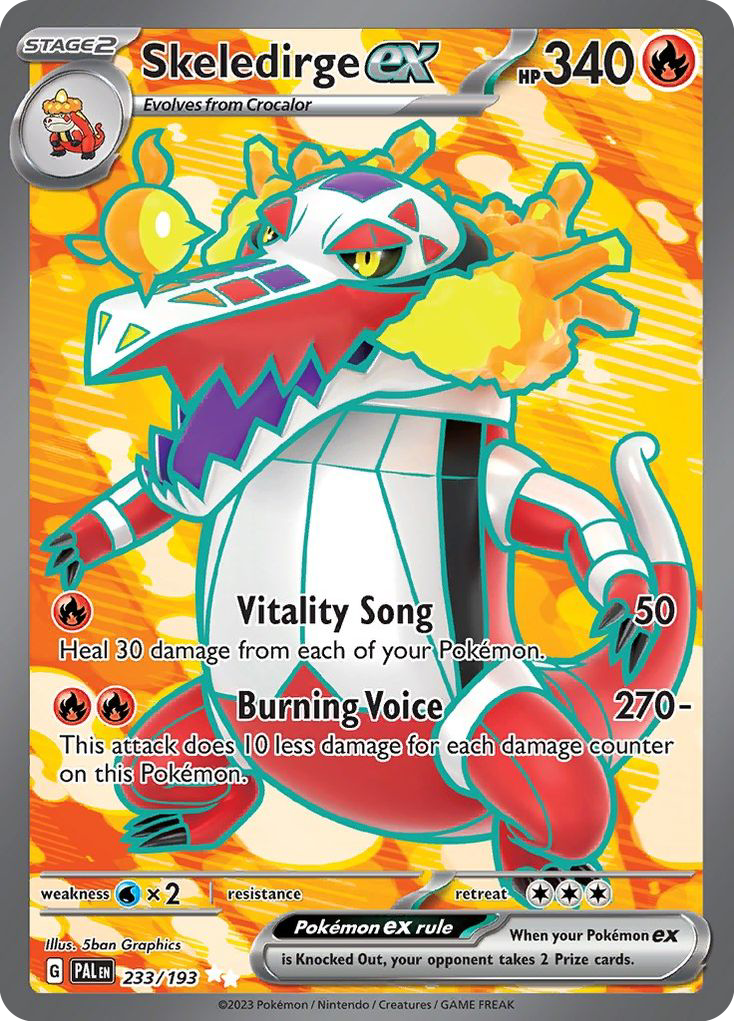 Skeledirge ex - 233/193 - Paldea Evolved SV2 - Ultra Rare