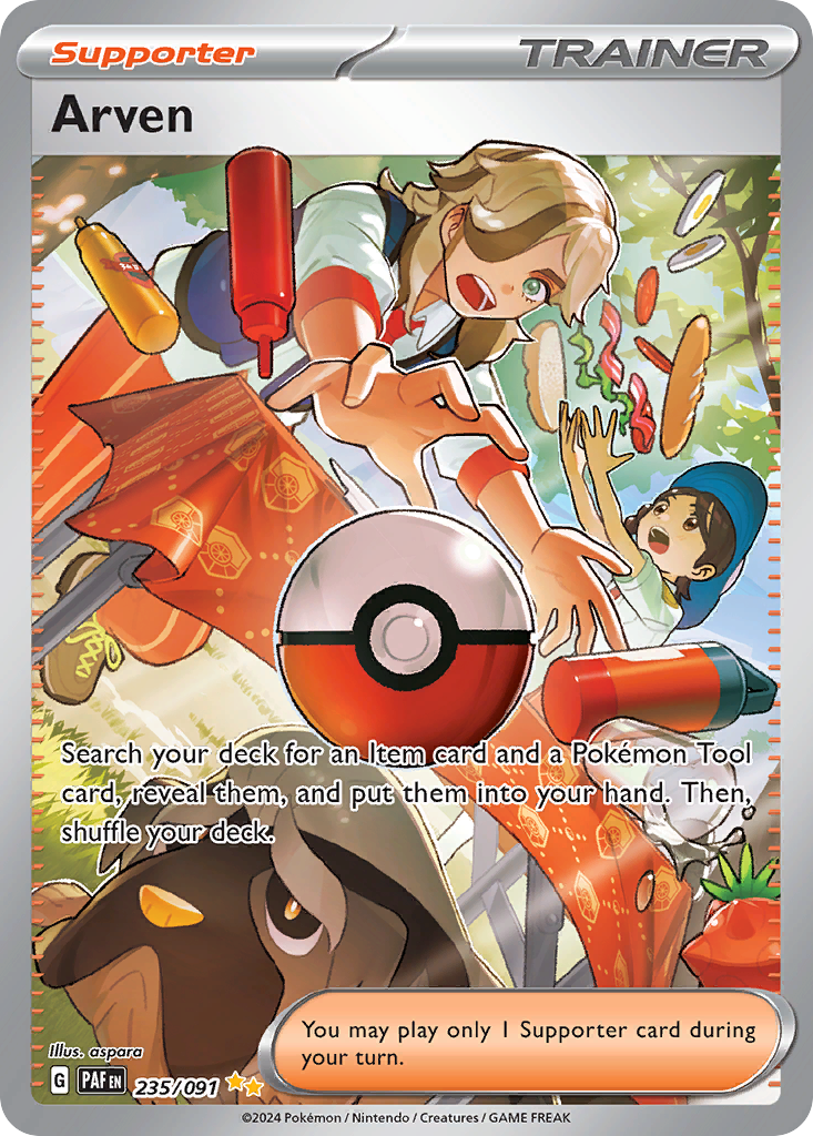 Arven - 235/91 - Paldean Fates SV4PT5 - Special Illustration Rare