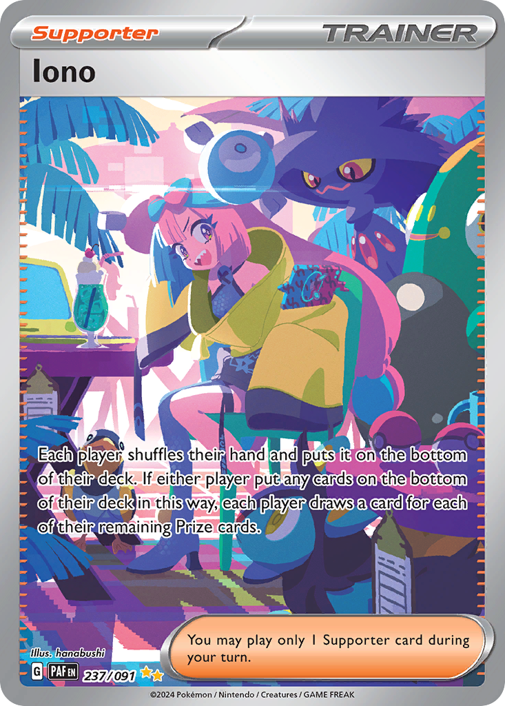Carta Pokémon Iono de Paldean Fates #237