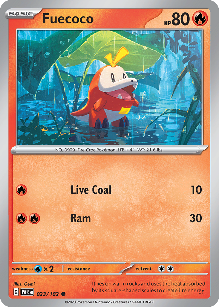 Fuecoco - 23/182 - Paradox Rift SV4 - Common