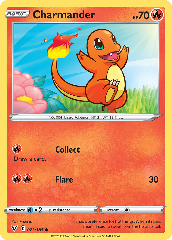 Charmander - 23/185 - Vivid Voltage SWSH4 - Common