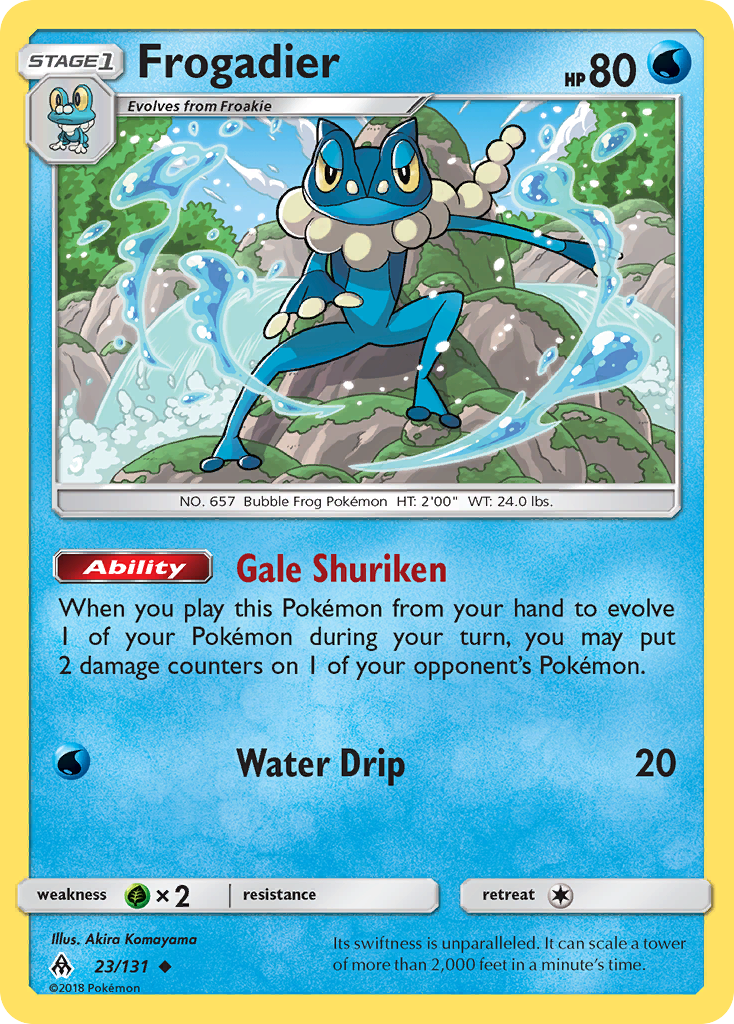 Frogadier - 23/131 - Forbidden Light SM6 - Uncommon