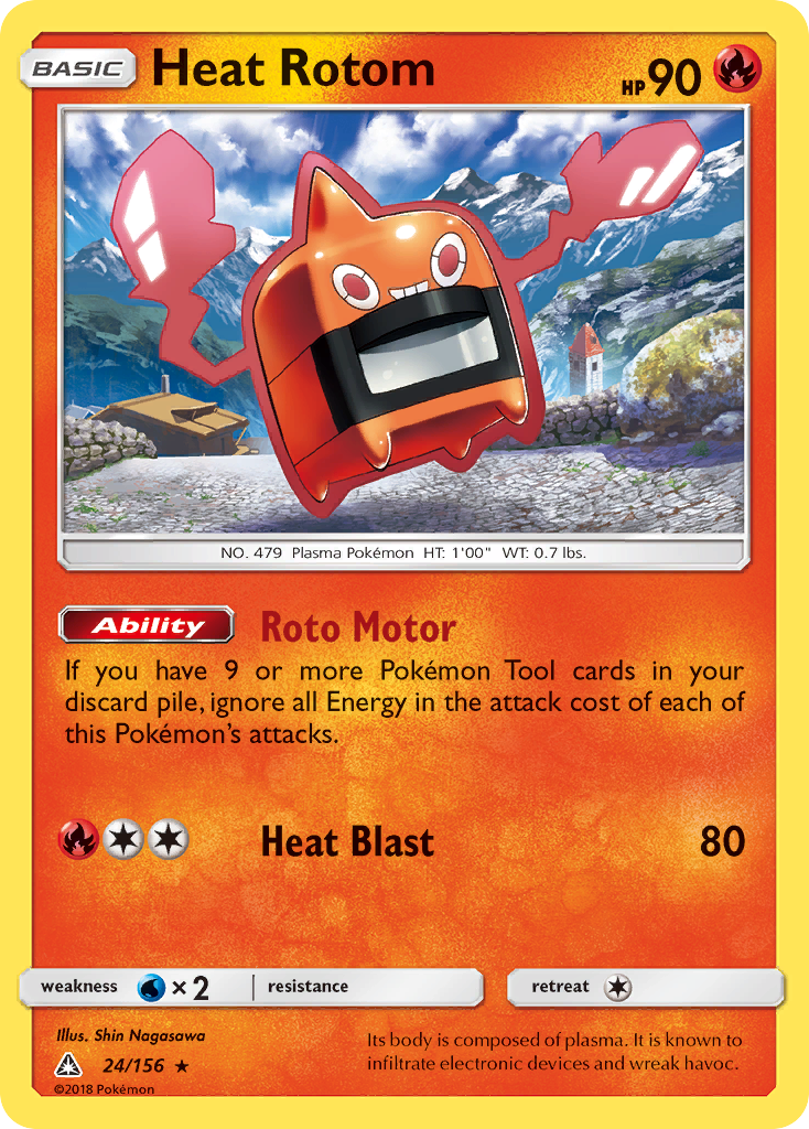 Heat Rotom - 24/156 - Ultra Prism SM5 - Rare