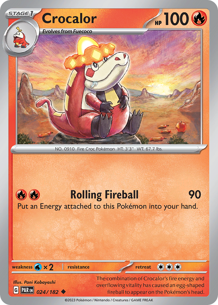 Crocalor - 24/182 - Paradox Rift SV4 - Uncommon