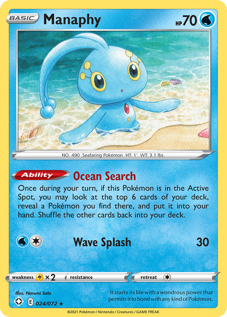 Manaphy - 24/72 - Shining Fates SWSH45 - Rare