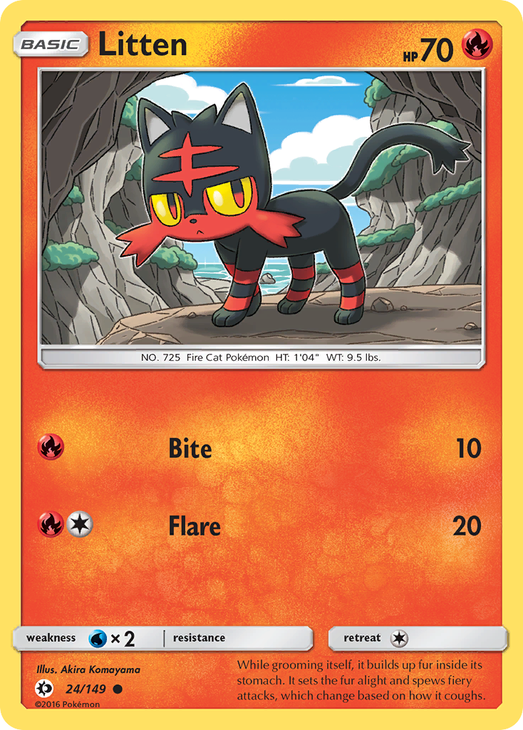 Litten - 24/149 - Sun & Moon SM1 - Common
