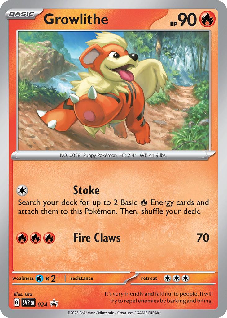 Growlithe - 24/215 - Scarlet & Violet Black Star Promos SVP - Promo