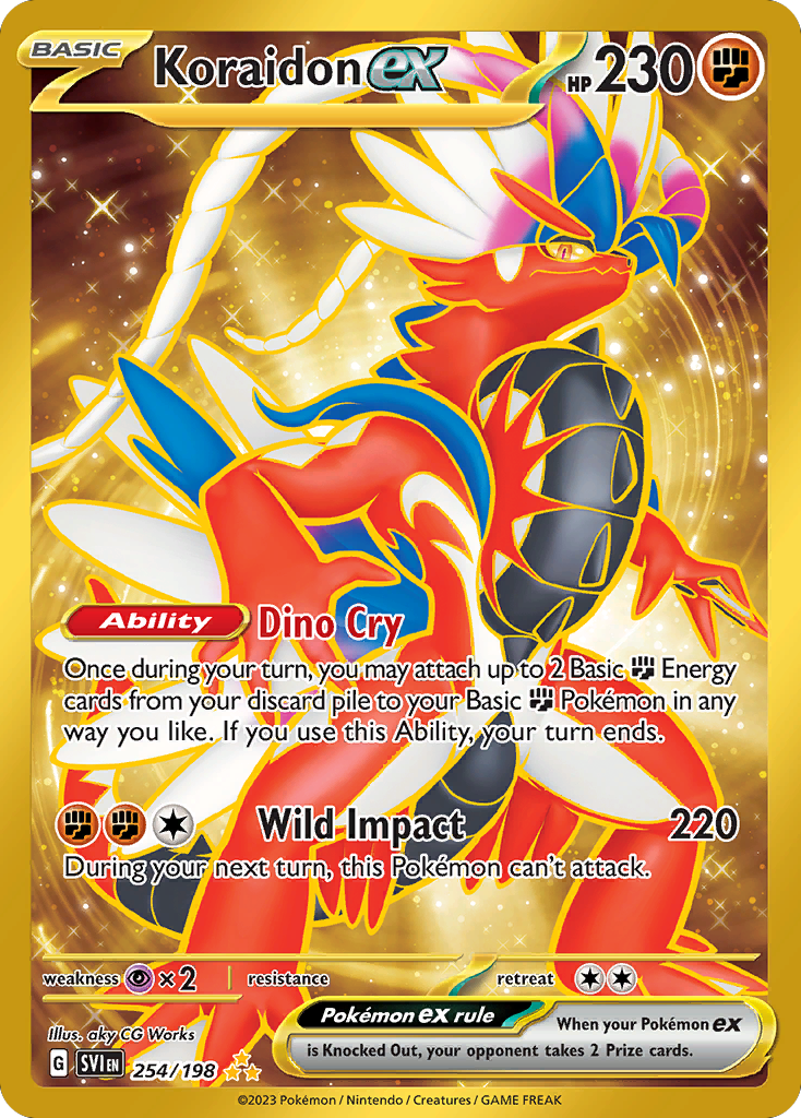 Koraidon ex - 254/198 - Scarlet & Violet SV1 - Hyper Rare