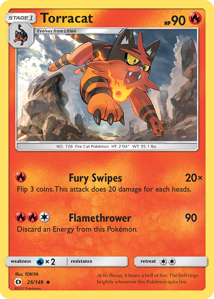 Torracat - 25/149 - Sun & Moon SM1 - Uncommon