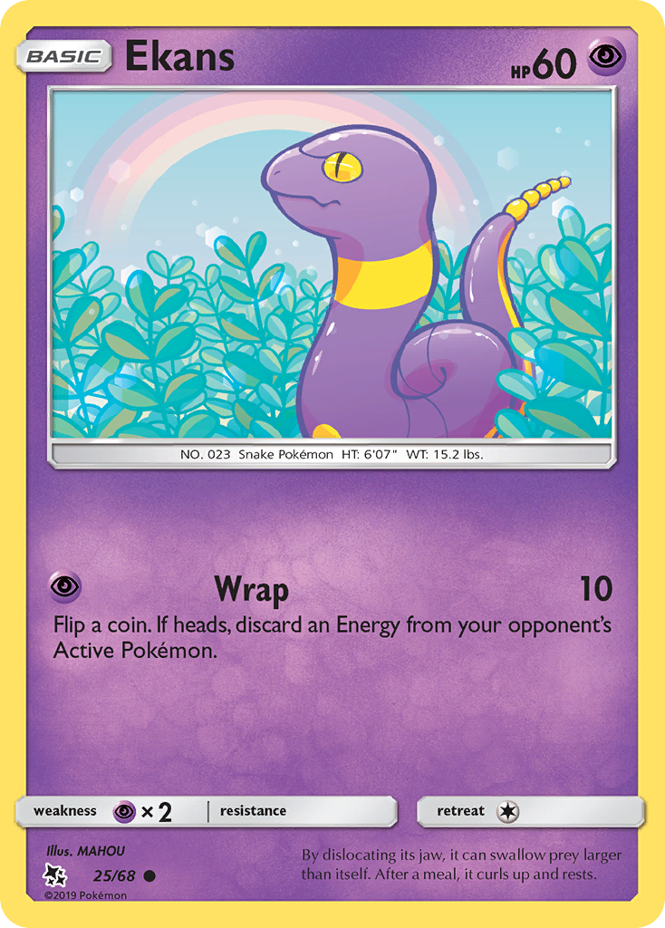 Ekans - 25/68 - Hidden Fates SM115 - Common