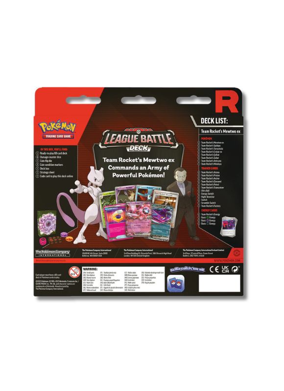 Pokemon TCG - Team Rocket’s Mewtwo ex League Battle Deck (INGLES)