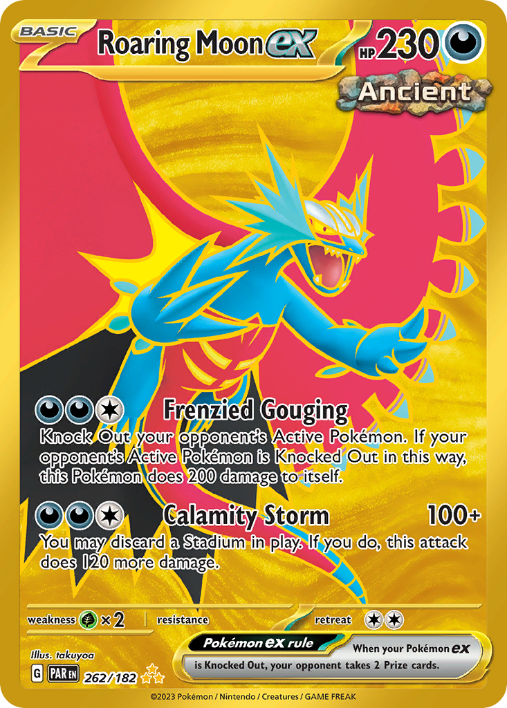 Roaring Moon ex - 262/182 - Paradox Rift SV4 - Hyper Rare