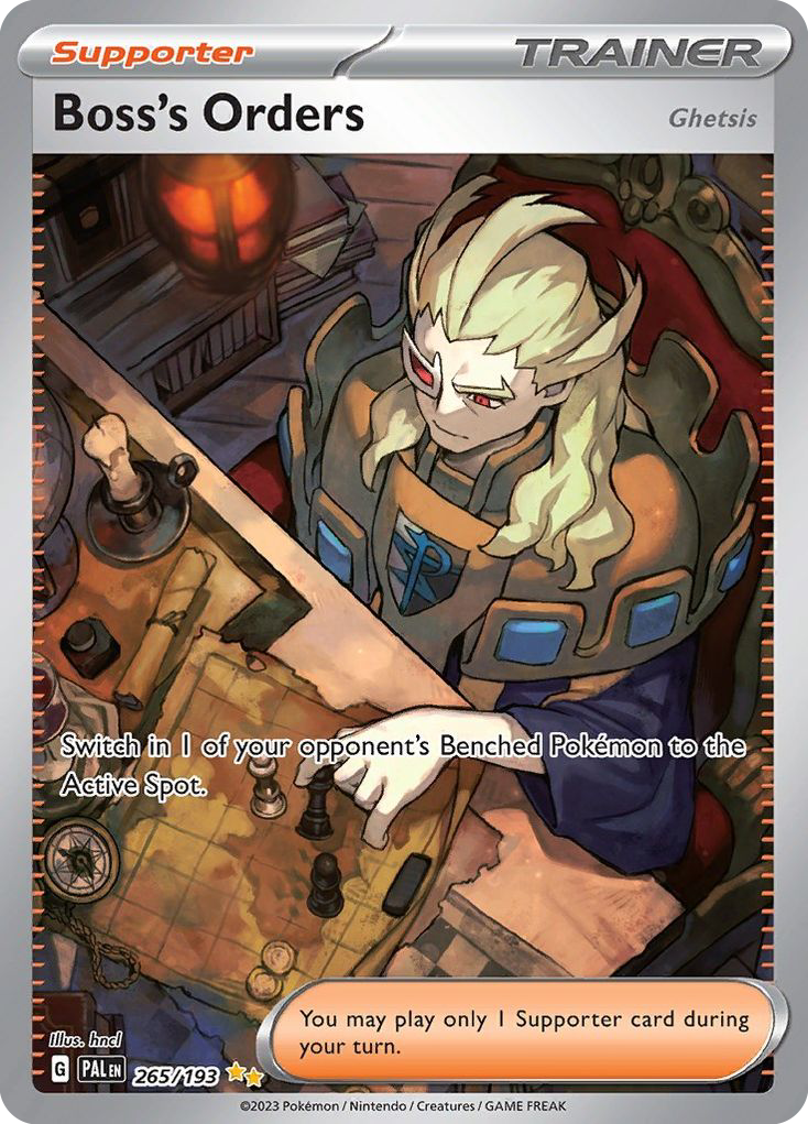 Boss's Orders (Ghetsis) - 265/193 - Paldea Evolved SV2 - Special Illustration Rare