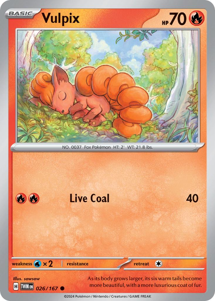 Vulpix - 26/167 - Twilight Masquerade SV6 - Common
