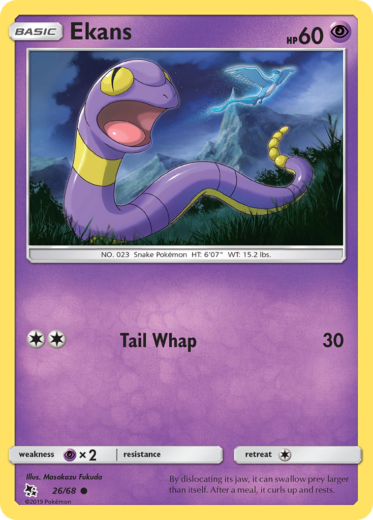 Ekans - 26/68 - Hidden Fates SM115 - Common