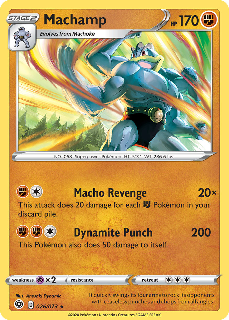 Machamp - 26/73 - Champion's Path SWSH35 - Rare Holo